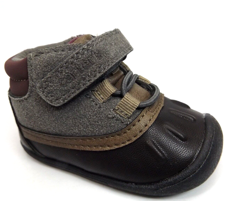 Carter's Every Step Jonah Dark Gray DUCK Shoes Stage Walk Toddler Size 3.0 Baby