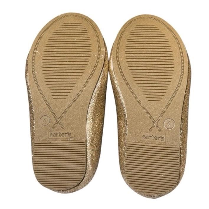 Carter's Gold Glitter Toddler Shoes Size 4