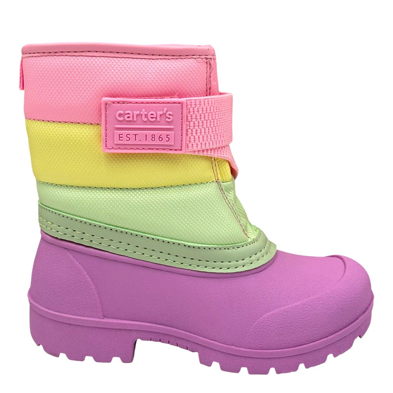 Carter's Little Girl's Snow-Cold Weather Boots Size 12 Pink/Lavender/Multicolor
