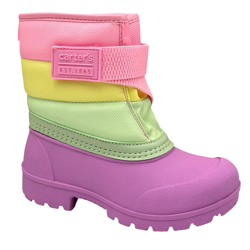 Carter's Little Girl's Snow-Cold Weather Boots Size 12 Pink/Lavender/Multicolor