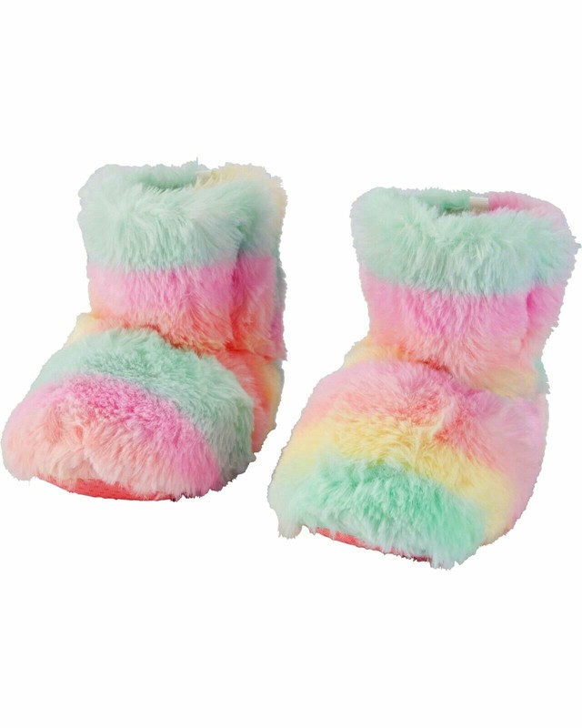 Carter's Rainbow / Deer / Pink Dragon Tall Slipper Booties Faux Fur NEW Sz: 3-10