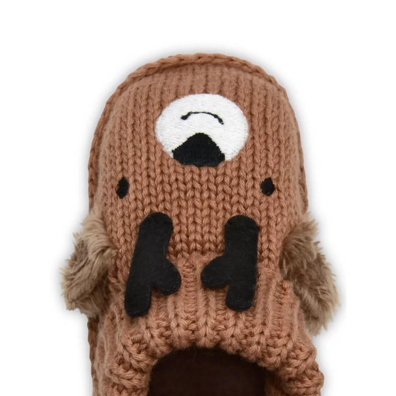 Carter's Reindeer Booties Unisex Newborn Baby Knit Brown Child Of Mine