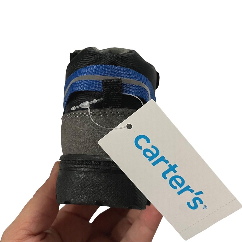 Carter's Toddler Boy's Slip-on Boots Size 8-10 Black Lightweight & Comfortable