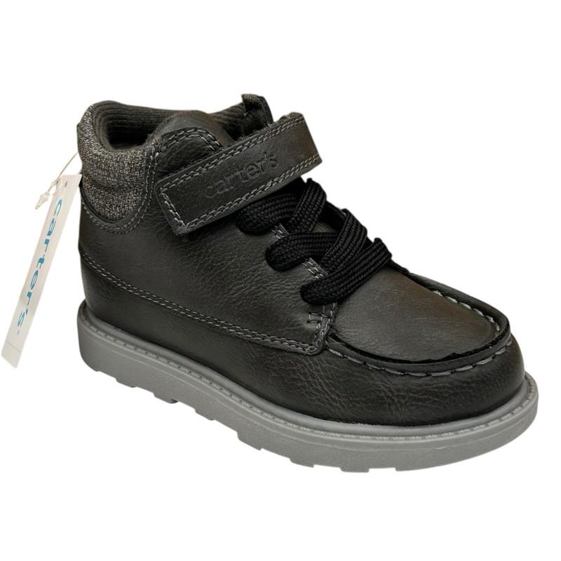 Carters Norman Toddler Boys Casual Ankle Boot Sz 10 Dark Gray Fall Winter Shoes