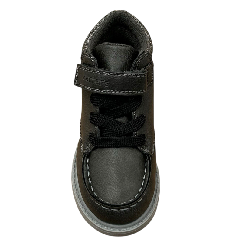 Carters Norman Toddler Boys Casual Ankle Boot Sz 10 Dark Gray Fall Winter Shoes