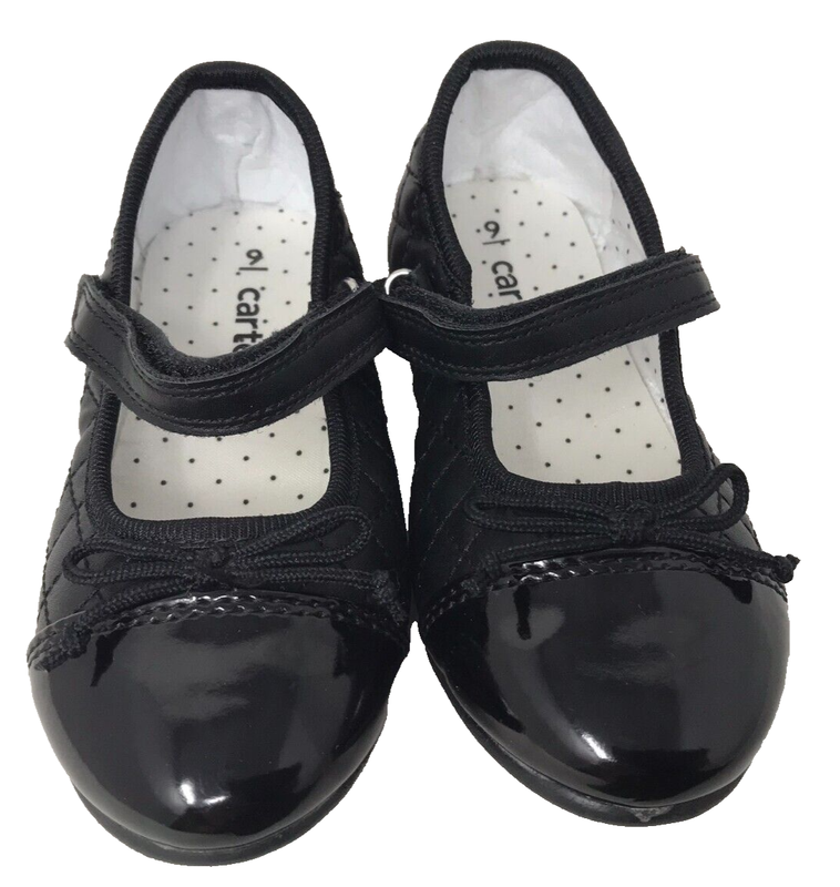 Carters Toddler Girl's Adelina Mary Jane Comfort Dress Flats Black Size:9 166A