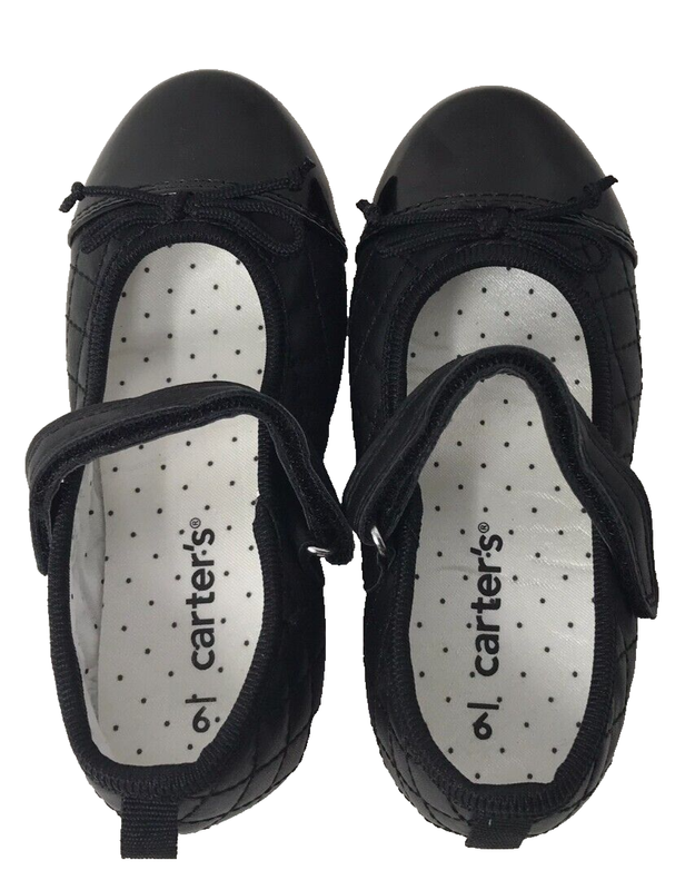 Carters Toddler Girl's Adelina Mary Jane Comfort Dress Flats Black Size:9 166A