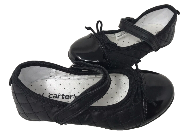 Carters Toddler Girl's Adelina Mary Jane Comfort Dress Flats Black Size:9 166A