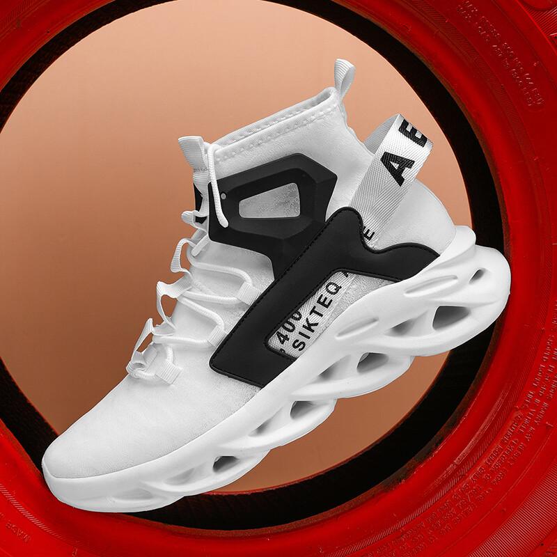 Casual Slip On Sneakers For Men's Athletic Shoes High-top Blade Walking Shoes