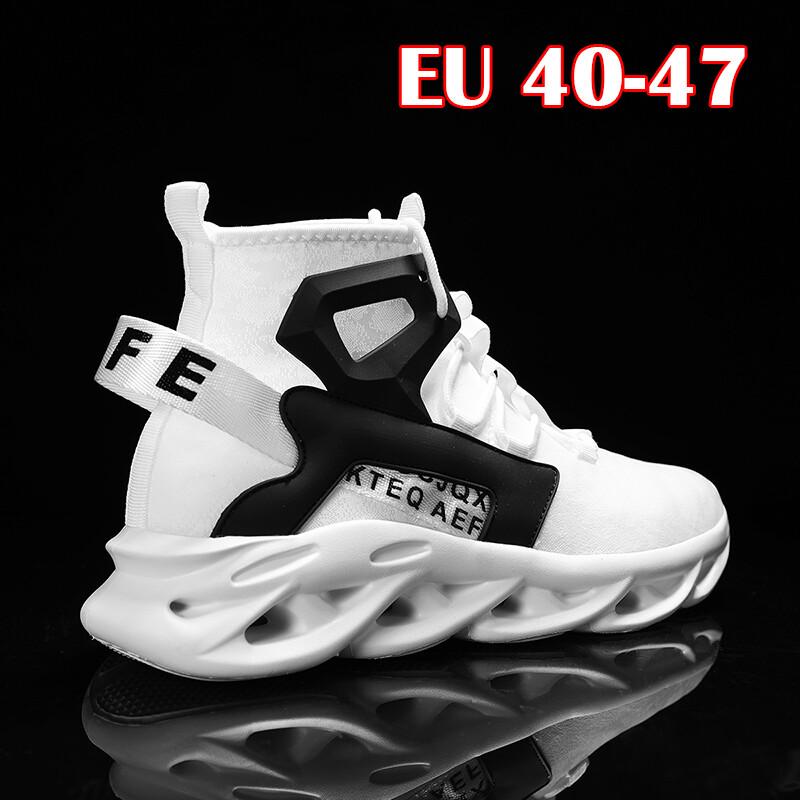 Casual Slip on Sneakers for Men's Athletic Shoes High-top Blade Walking Shoes