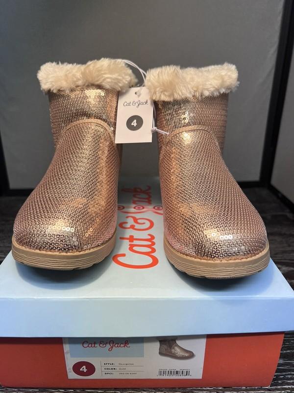 Cat And jack Winter Boots Girls Size 4