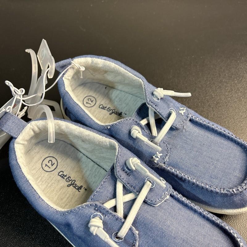 Cat & Jack Blue Girls Slip On Comfortable Stylish Size 12 ✅✅