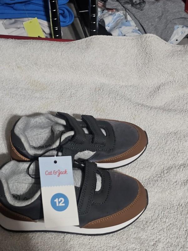 Cat & Jack Child Size 12 Shoe. Gray Charlie. New With Tags