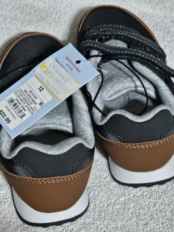 Cat & Jack Child Size 12 Shoe. Gray Charlie. New With Tags