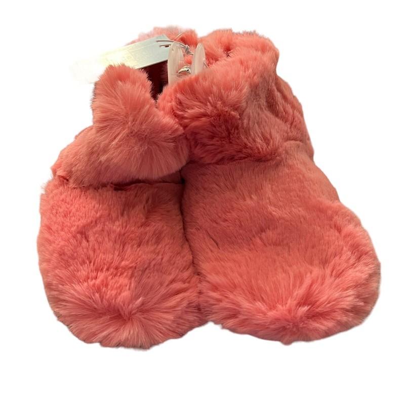 Cat & Jack Faux Fur Slippers For Girls Vibrant Pink Size XL 11/12