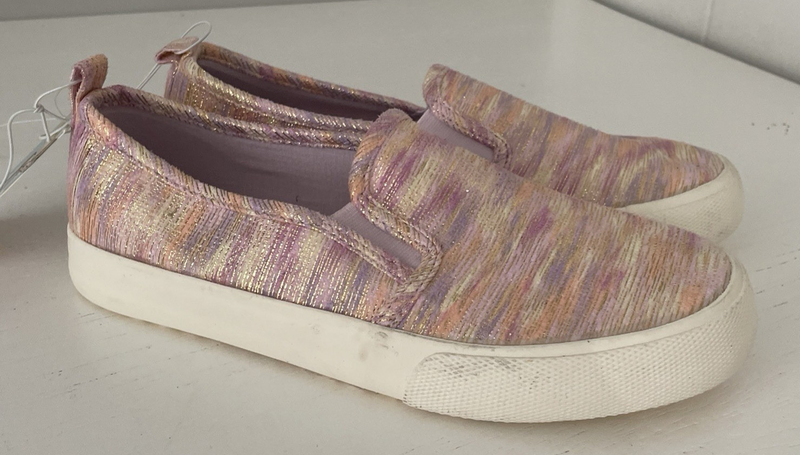 Cat & Jack - Girl's Shoes Canvas Slip On Pink Keagan Size 4 New