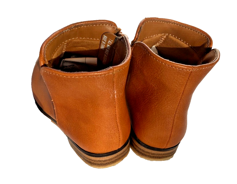 Cat & Jack Girls Brown Faux Leather Zip Up Fashion Ankle Boots Toddler-US Size 7