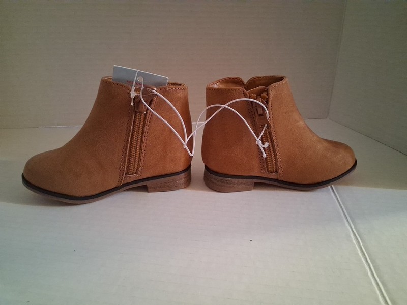 Cat & Jack Girls Cognac/Penelope Brown Ankle Boots 7
