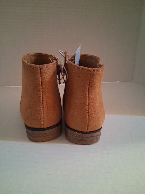 Cat & Jack Girls Cognac/Penelope Brown Ankle Boots 7