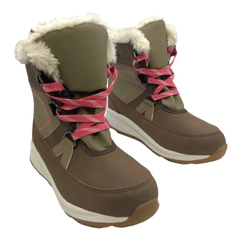 Cat & Jack Girls' Kasey Faux Fur Thermolite Winter Boots Tan US Big Kids Size 4