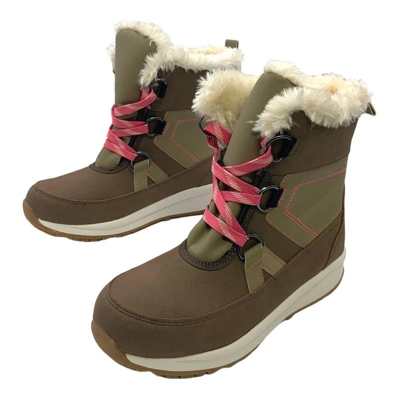 Cat & Jack Girls' Kasey Faux Fur Thermolite Winter Boots Tan US Big Kids Size 4