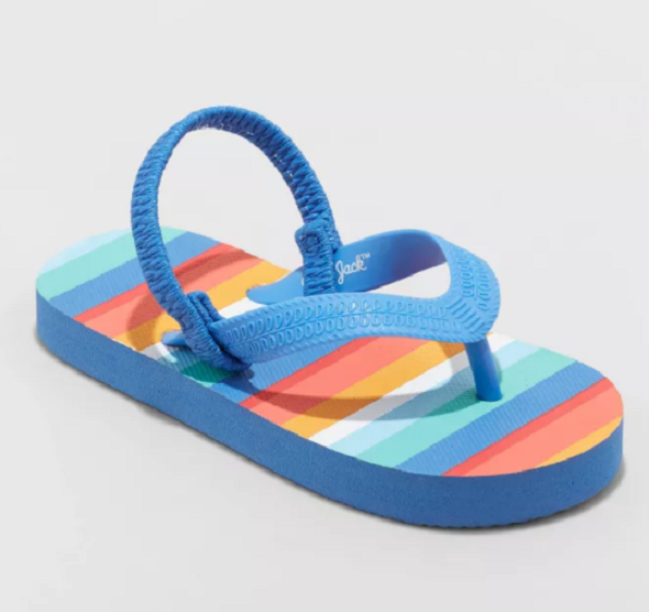 Cat & Jack Kids' Boys Adrian Flip Flop Sandals Size Large (9/10)