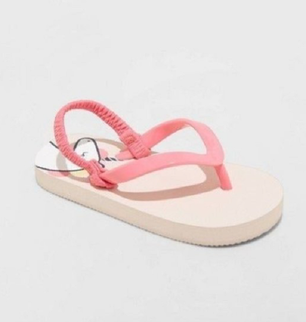 Cat & Jack Kids' Girls Adrian Flip Flop Sandals Unicorn Size Medium (7/8)