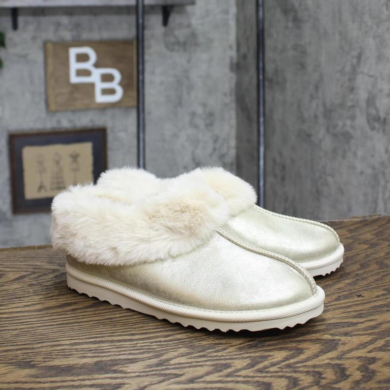 Cat & Jack Kids Girls Lizzie Faux Fur Cuff Bootie Slippers 88498319 2 4