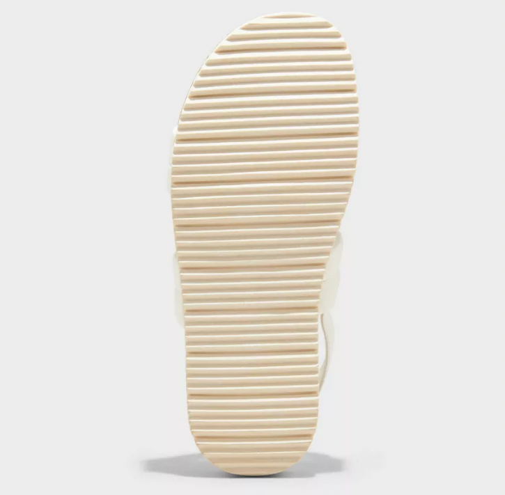 Cat & Jack Kids' White Kailan Ankle Strap Footbed Sandals