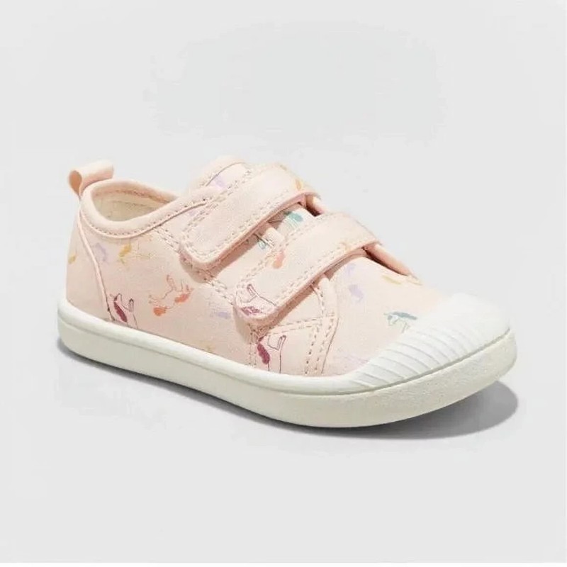 Cat & Jack Parker Sneakers Shoes Toddler Girls 6 Pink Cotton Breathable Footwear