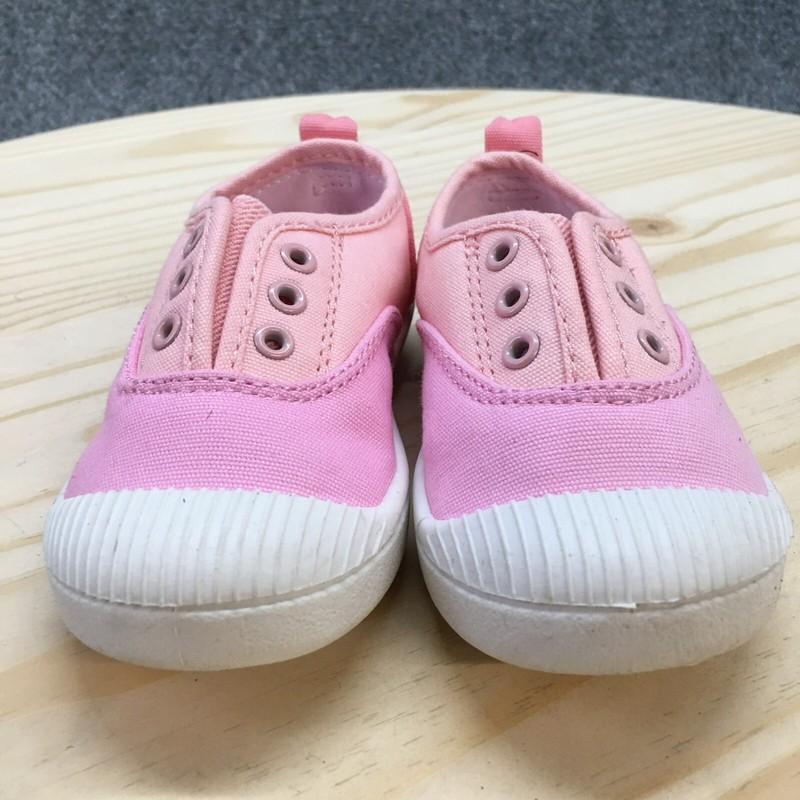 Cat & Jack Shoes Toddler 7 Rory Sneakers Pink Faux Leather Casual Closed Toe Low