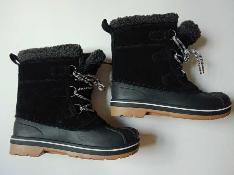 Cat & Jack Suede Boots Winter Black Size 5 Women's