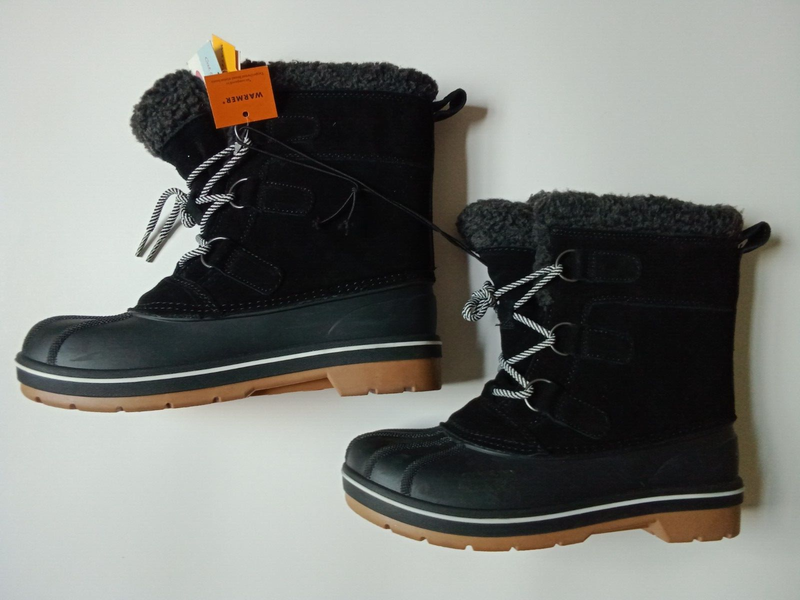 Cat & Jack Suede Boots Winter Black Size 5 Women's