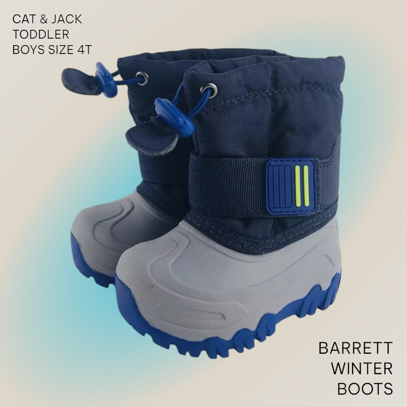 Cat & Jack Toddler Boys' Barrett Winter Boots - Navy
