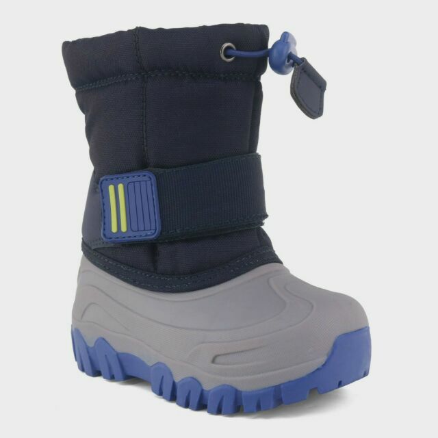 Cat & Jack Toddler Boys' Barrett Winter Boots - Navy