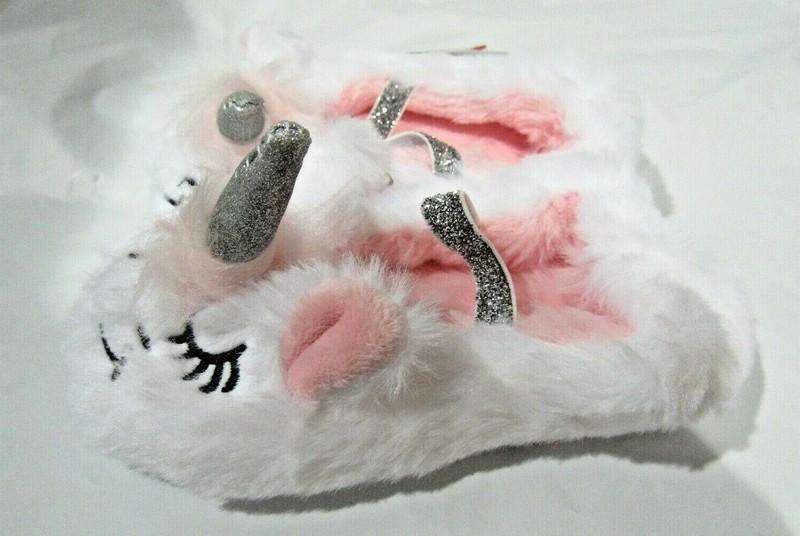 Cat & Jack Toddler Girl's White Unicorn Ballet Slippers Size 2t To 3t