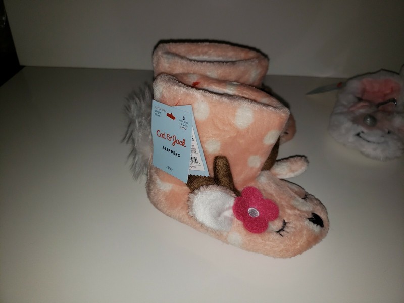 Cat & Jack Toddler Girl's White Unicorn Ballet Slippers Size 12 to 24 Months