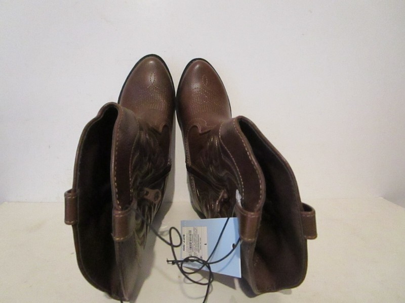 Cat & Jack Toddler Girls Montana Side Zipper Cowgirl Western Boots Brown Size 13