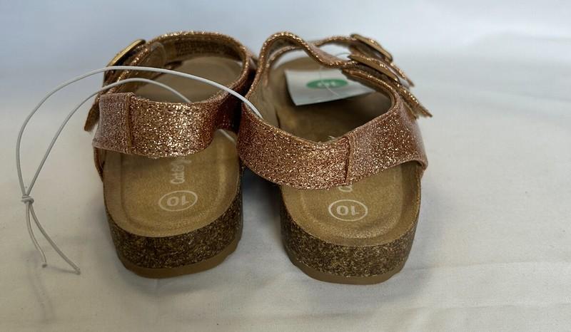 Cat & Jack Toddler Reagan Footbed Sandals Rose Gold