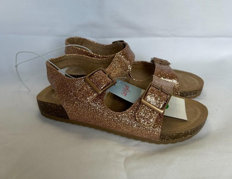 Cat & Jack Toddler Reagan Footbed Sandals Rose Gold