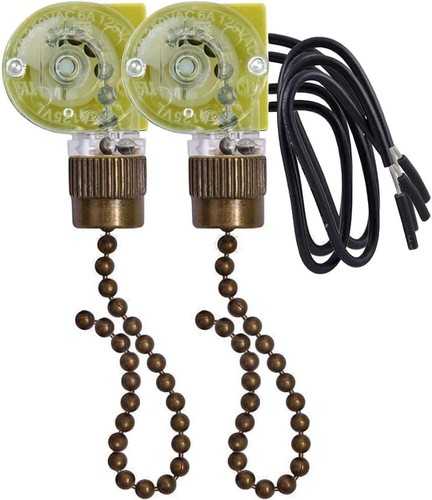 Ceiling Fan Light Switch Zing Ear ZE-109 E89885 ZE-109 Bronze