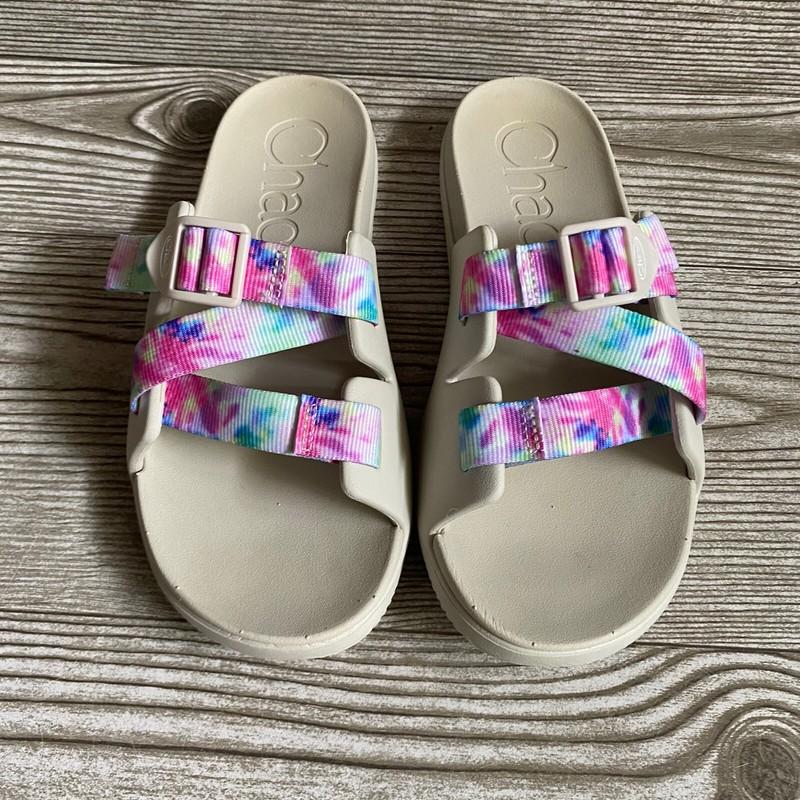 Chaco Big Kids Chillos Slides Sandals Multicolor Tie Dye Size K5
