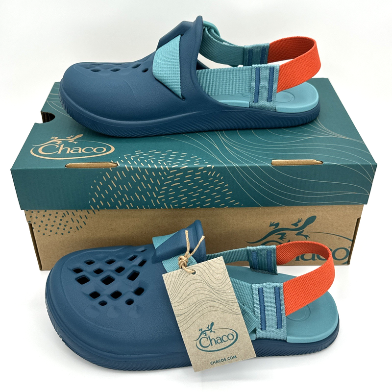 Chaco Chillos Clogs Ocean Blue Women's Size 7 Slip-On Comfort Foam Sandals