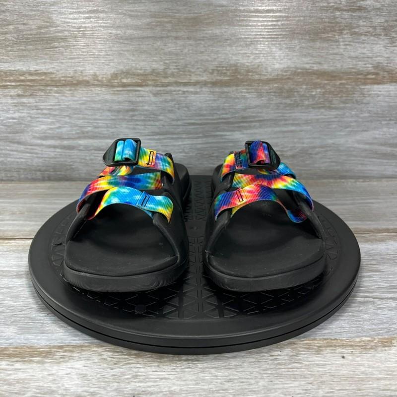 Chaco Kids Chillos Rainbow Slide Flip Flop Sandals Size 6