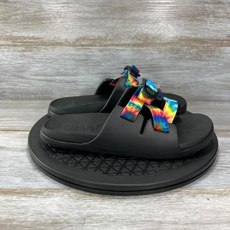 Chaco Kids Chillos Rainbow Slide Flip Flop Sandals Size 6