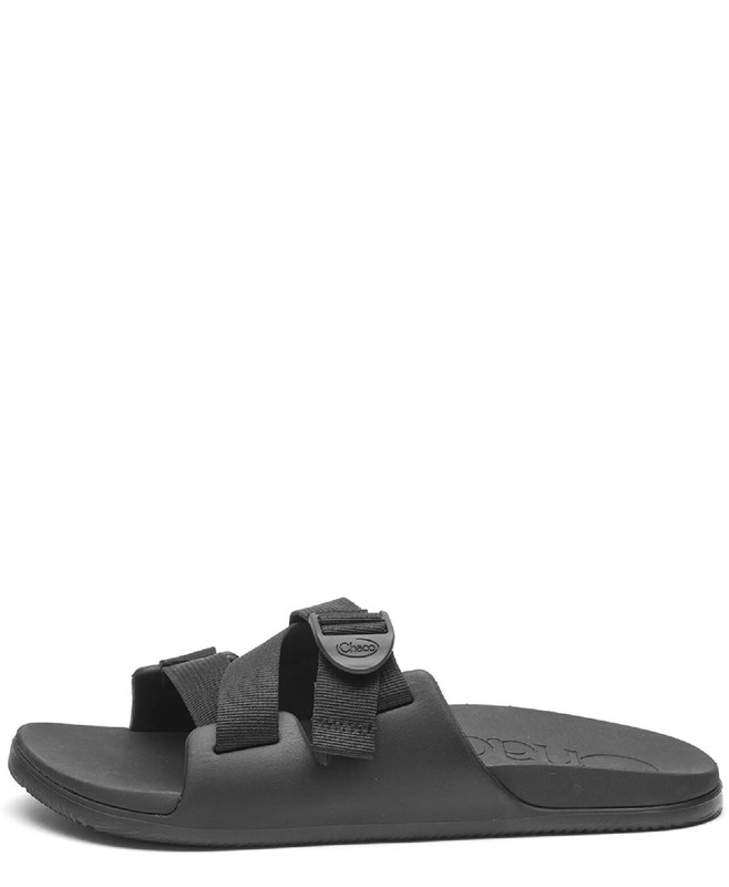 Chaco Men's Chillos Slide Sandal Slip On Casual Beach Sandal Black