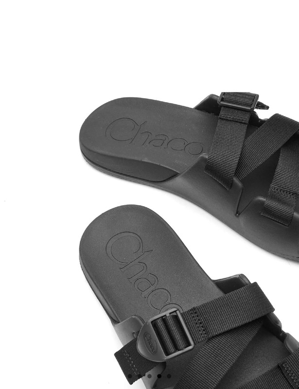 Chaco Men's Chillos Slide Sandal Slip On Casual Beach Sandal Black