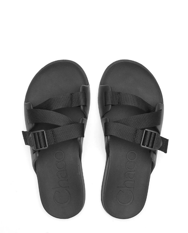 Chaco Men's Chillos Slide Sandal Slip On Casual Beach Sandal Black