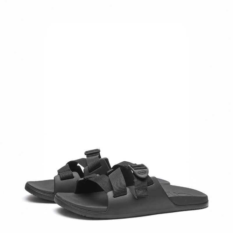 Chaco Men's Chillos Slide Sandal Slip On Casual Beach Sandal Black