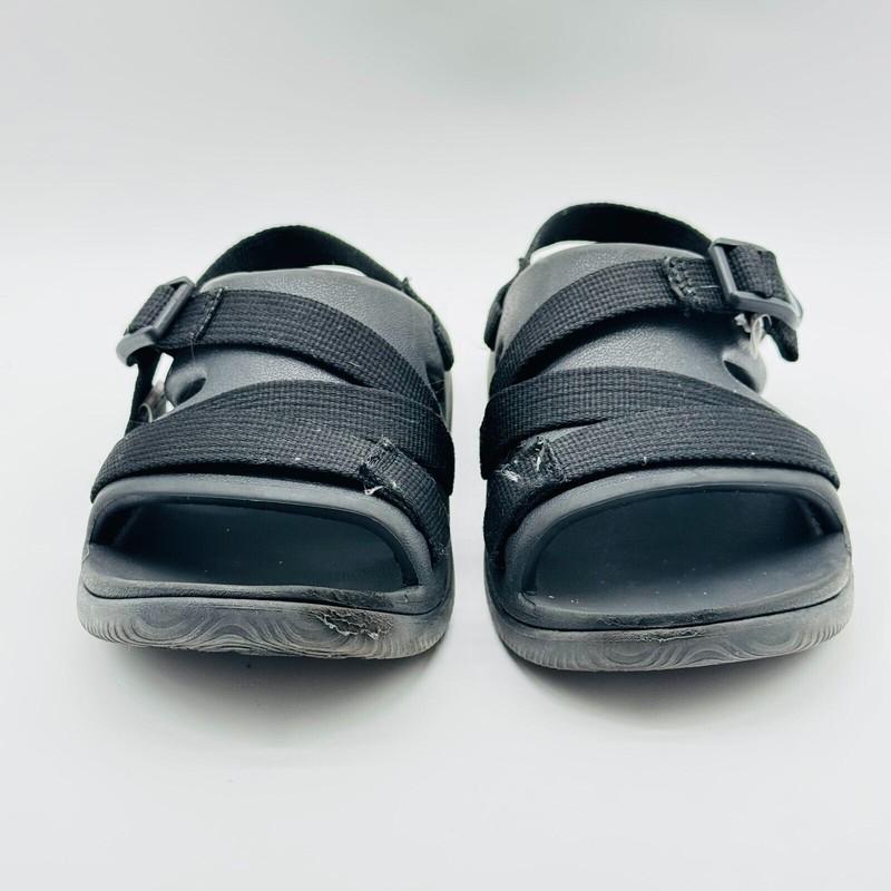 Chaco Sandals Girls 1Y Black Hiking Flip Flops Sport Beach Waterproof Shoes